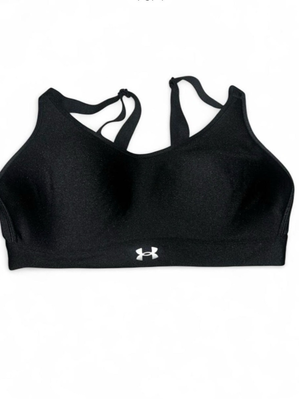 Under Armour black sports bra #activewear #fitness